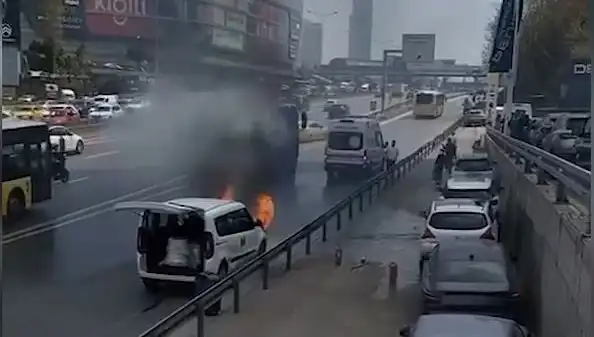 Yanan Araç Olayında TOMA ile Müdahale Şaşkınlık Yarattı