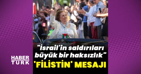 Gülsen Tuncer'den Anlamlı Filistin Mesajı: "Filistin Halkının Yanındayım"