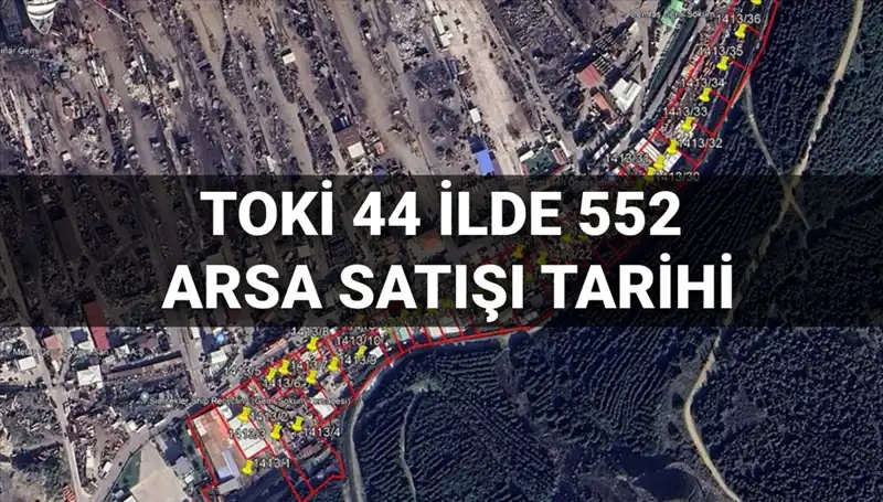 TOKİ 44 İlde 552 Arsa Satışı: Açık Artırma Tarihleri Açıklandı!