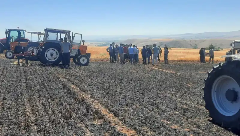 Yozgat'ta Yürek Saran Yangın: 100 Dönüm Ekili Alan Kül Oldu