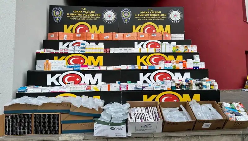 Adana'da Yasa Dışı İlaç Operasyonuyla 1500 Paket Ele Geçirildi